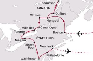 Etats-Unis-Boston, Circuit Canada et USA