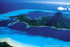 vue aérienne de bora bora