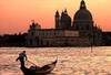 gondole - coucher de soleil - Venise Mestre