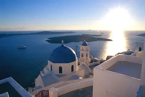 Grèce : Les Cyclades-Ile d'Andros, Circuit Combiné 2 îles Paros - Santorin en 8 jours 2*