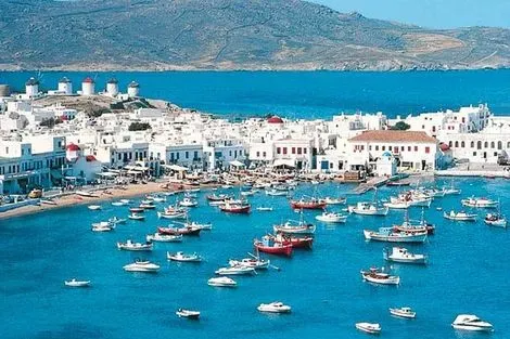 Grece-Athenes, Circuit Périples dans les Cyclades depuis Athènes - Mykonos et Santorin 3*