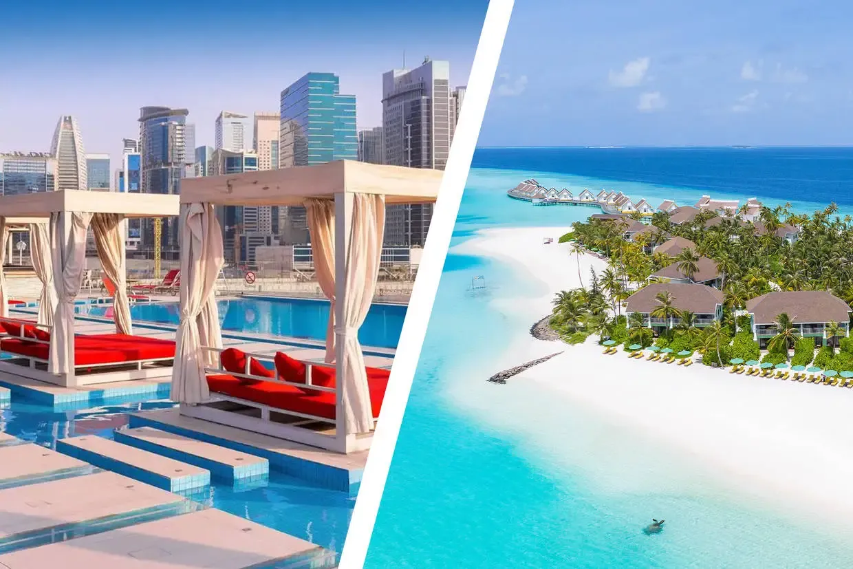 Dubai et les Emirats : Séjour 2 en 1 : Dubaï et Maldives, Canal Central Business Bay 5* et Framissima Saii Lagoon