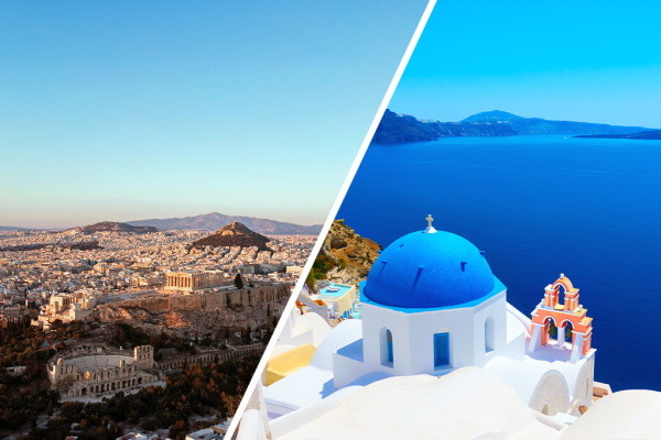 Grece : Combiné hôtels Athènes / Île de Santorin 2* ou