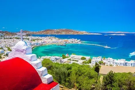 vol+hotel Combiné Combiné 3 îles Mykonos - Naxos - Santorin en 14 nuits 3* Grece Athenes