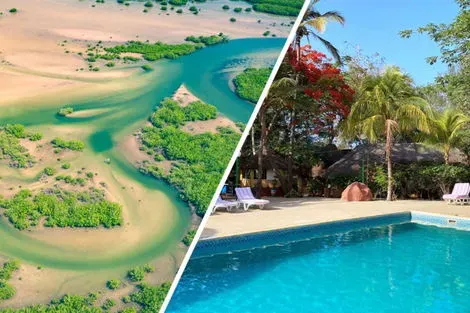 Senegal : Combiné circuit et hôtel Découverte de la Mangrove 3* & Ôclub Experience African Village Bougainvillées