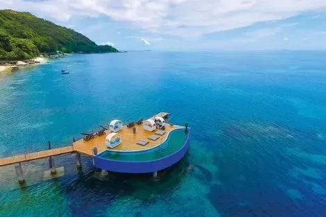 Seychelles-Mahe, Combiné hôtels 2 Iles : Hôtel Coco De Mer & Black Parrot Suites + Cerf Island Resort 4*
