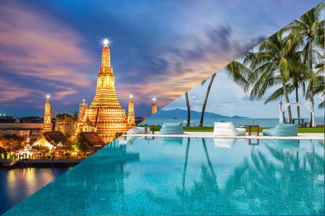 Thailande-Bangkok, Combiné hôtels - Court séjour Bangkok & Koh Samui au Samui Palm Beach 4*