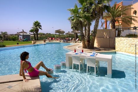 France Languedoc-Roussillon-Canet En Roussillon, Hôtel Flamants Roses Chambre vue Jardin 4*