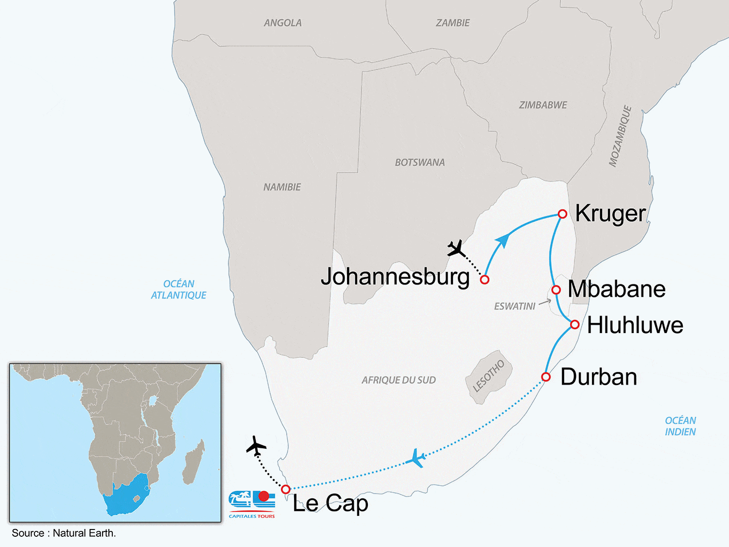 Circuit Les Incontournables de l'Afrique du Sud johannesbourg Afrique Du Sud