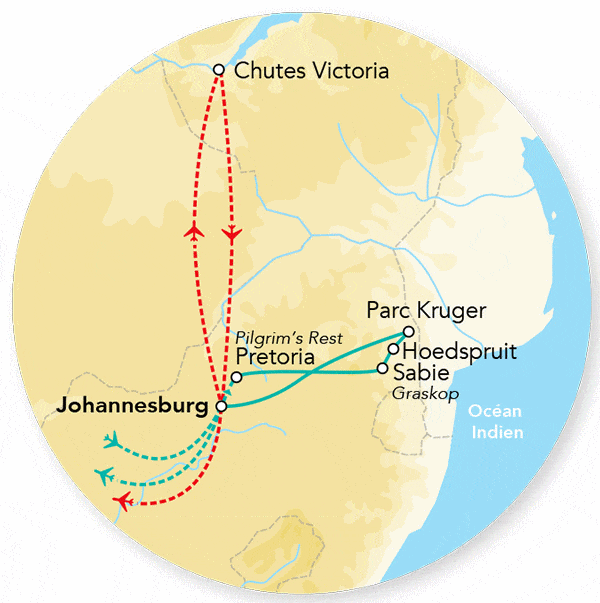 Circuit Splendeurs du Parc Kruger - Limité à 24 pers. johannesbourg Afrique Du Sud