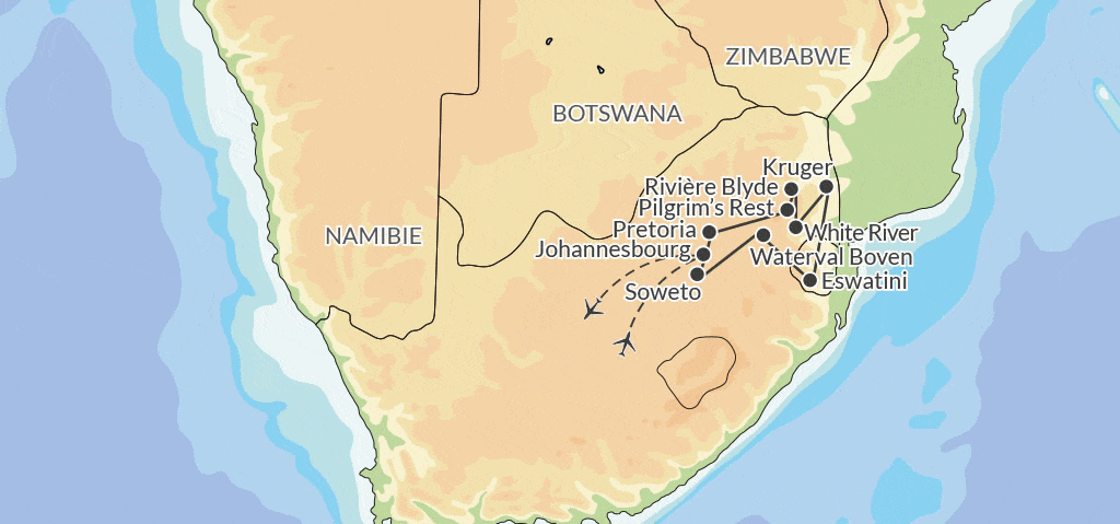 Circuit Safari Dream 2024 johannesbourg Afrique Du Sud