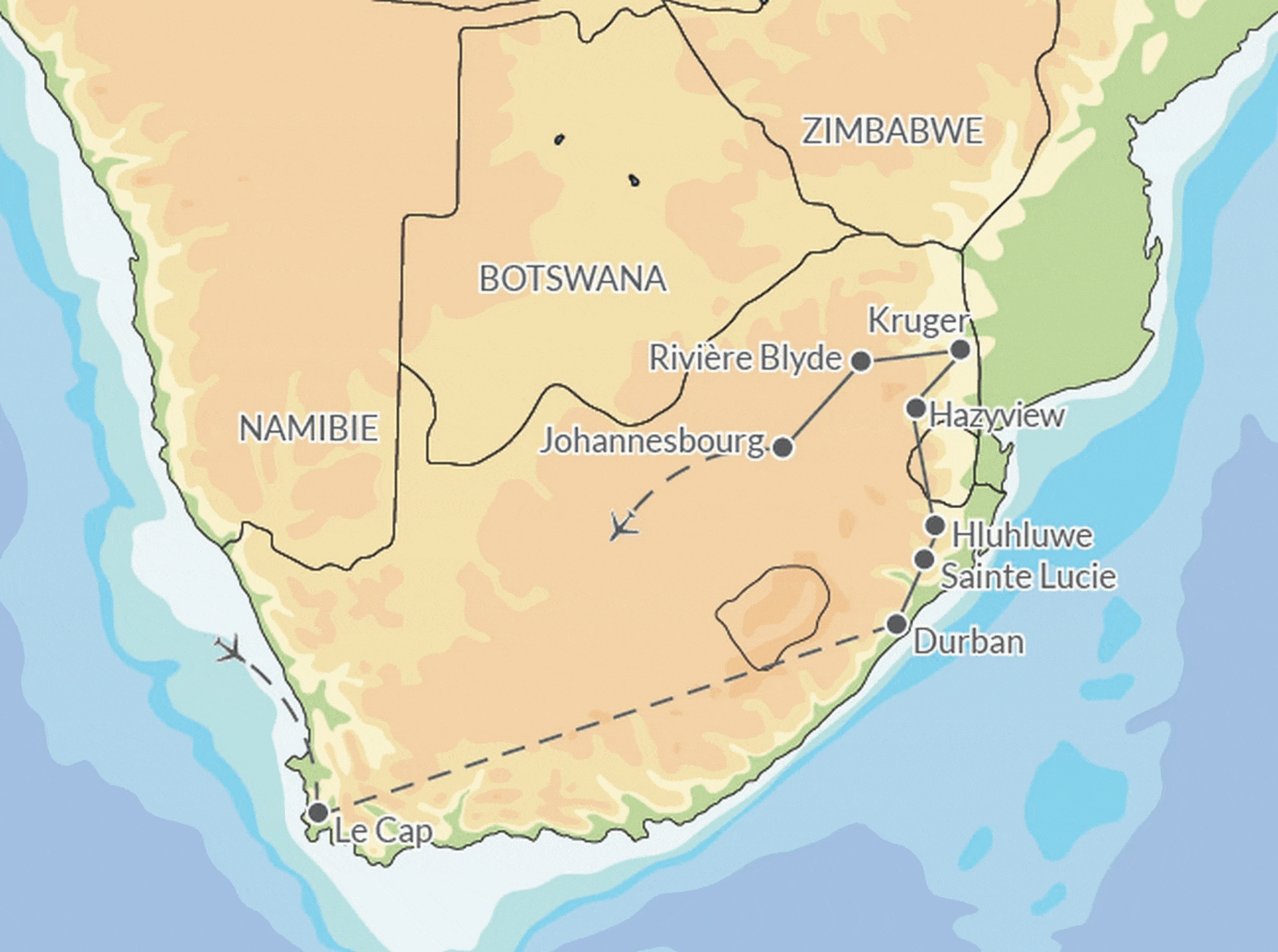 Autotour Un monde en un seul pays le_cap Afrique Du Sud