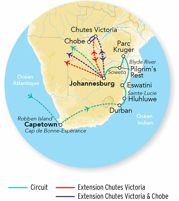 Circuit Immersion en Afrique du Sud & Extension Chutes Victoria - 2026 le_cap Afrique Du Sud