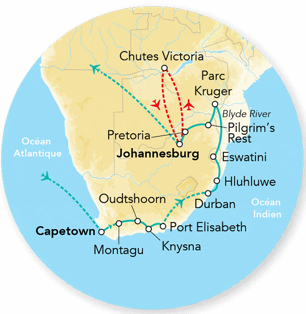 Circuit Merveilles d'Afrique du Sud & Extension Chutes Victoria - Limité à 20 pers. le_cap Afrique Du Sud