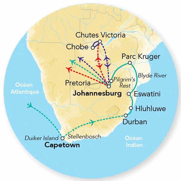 Circuit Splendeurs d'Afrique du Sud & Eswatini & Extension Chutes Victoria - Limité à 28 pers. le_cap Afrique Du Sud