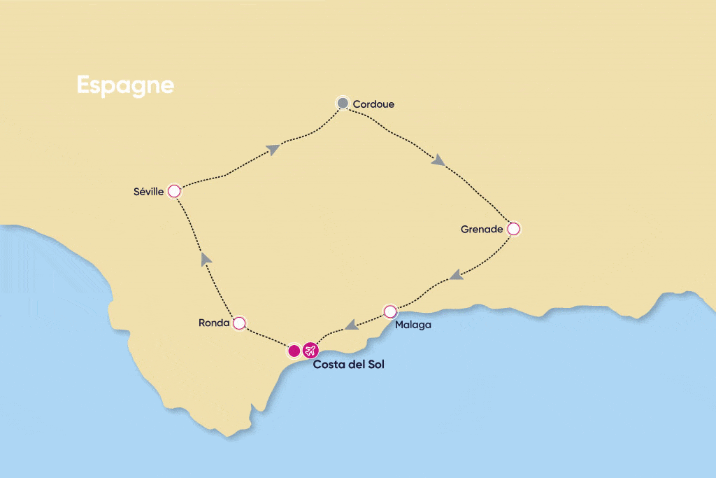 Autotour Héritage d'Andalousie malaga Andalousie