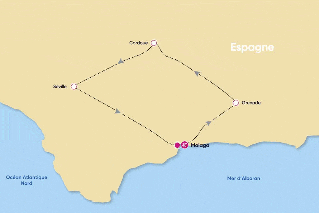 Autotour Ma Douce Andalouse 3* by Ôvoyages malaga Andalousie