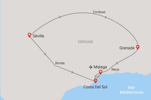 Circuit Voyage en liberté, essentiel de l'Andalousie malaga Andalousie