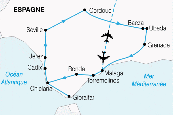 Circuit Le Grand Tour d'Andalousie (RC) malaga Andalousie
