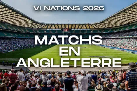 séjour Angleterre - Hôtel - 3* + Billet au match - Equipe d'Angleterre de Rugby