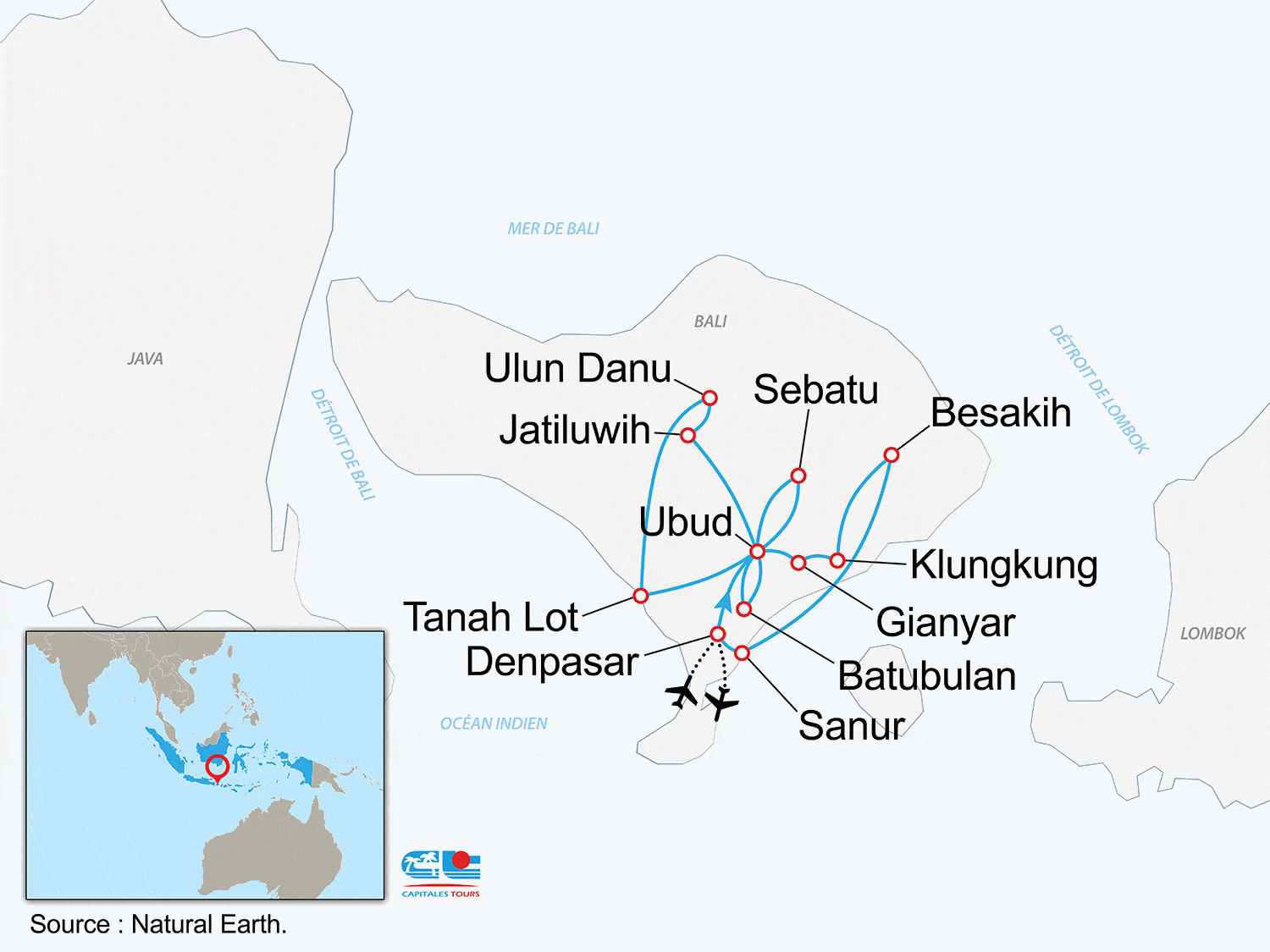Combiné Balinais - Circuit & Détente denpasar Bali