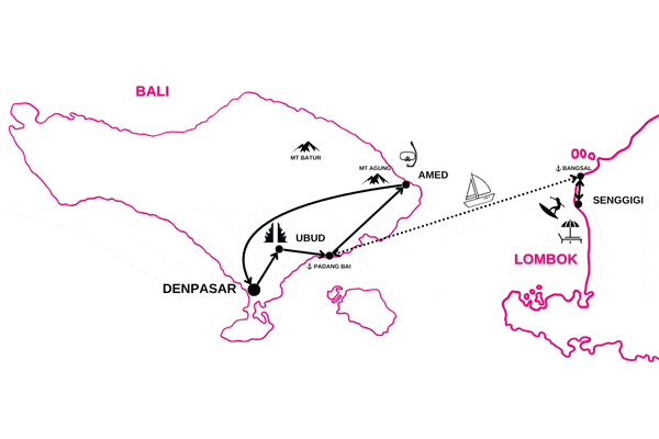 Circuit Combiné Jungle, Lombok et Sable de Bali denpasar Bali