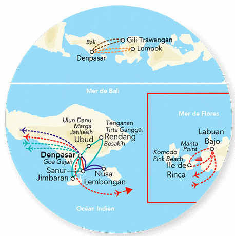 Circuit Immersion à Bali & Komodo & Extension Nusa Lembongan - Limité à 12 pers. denpasar Bali