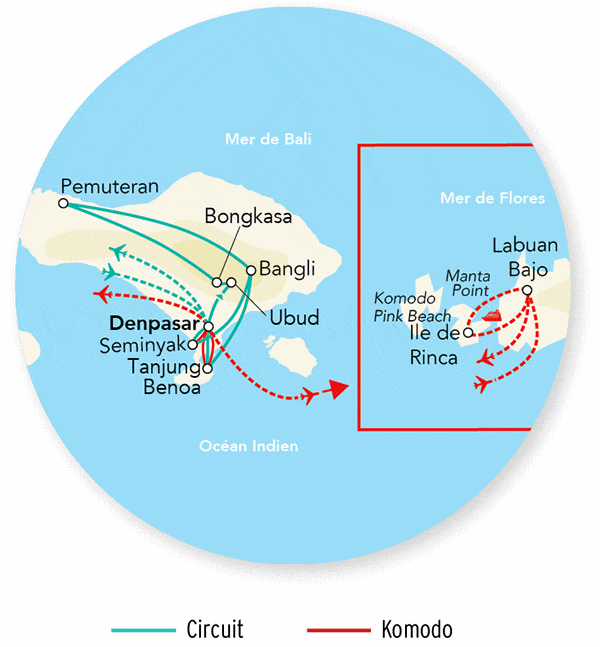 Circuit Immersion à Bali variante Seminyak 15J/12N - 2026 denpasar Bali