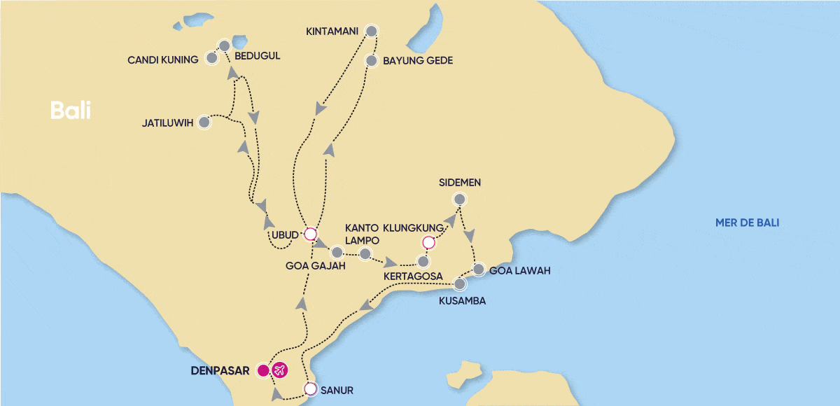 Circuit Irrésistible Bali 3/ denpasar Bali