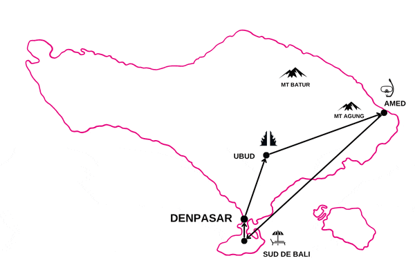 Combiné hôtels Jungle, Océan et Sable de Bali denpasar Bali