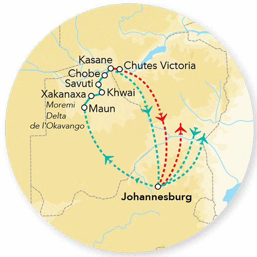 Circuit Immersion au Botswana maun Botswana