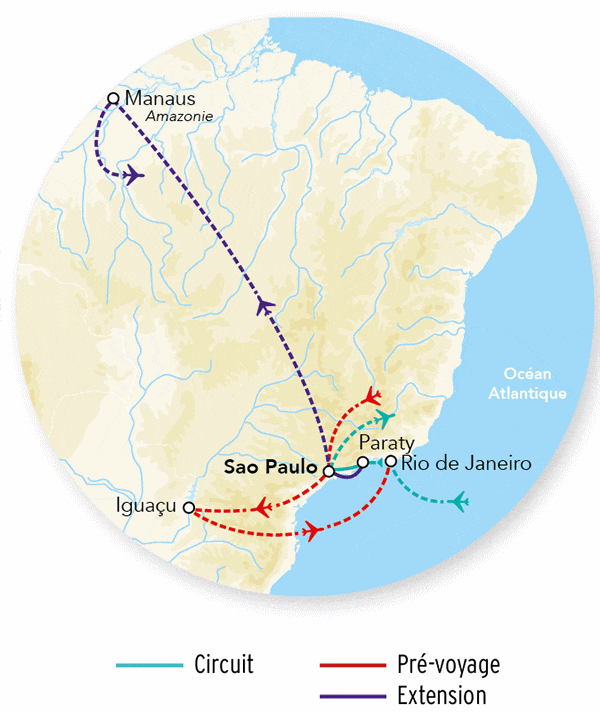 Circuit Splendeurs du Brésil & Séjour Amazonie - Limité à 18 pers. rio Bresil