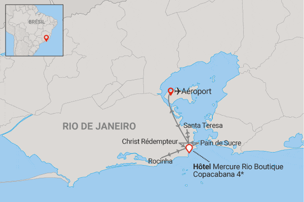 Circuit Rio Essentiels au Mercure Rio Boutique Copacabana (maximum 10 participants) rio Bresil