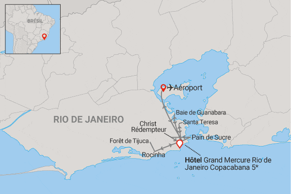 Circuit Rio sous tous les angles au Grand Mercure Copacabana rio Bresil