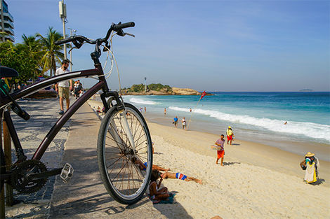 Vélo, Plage Copacabana