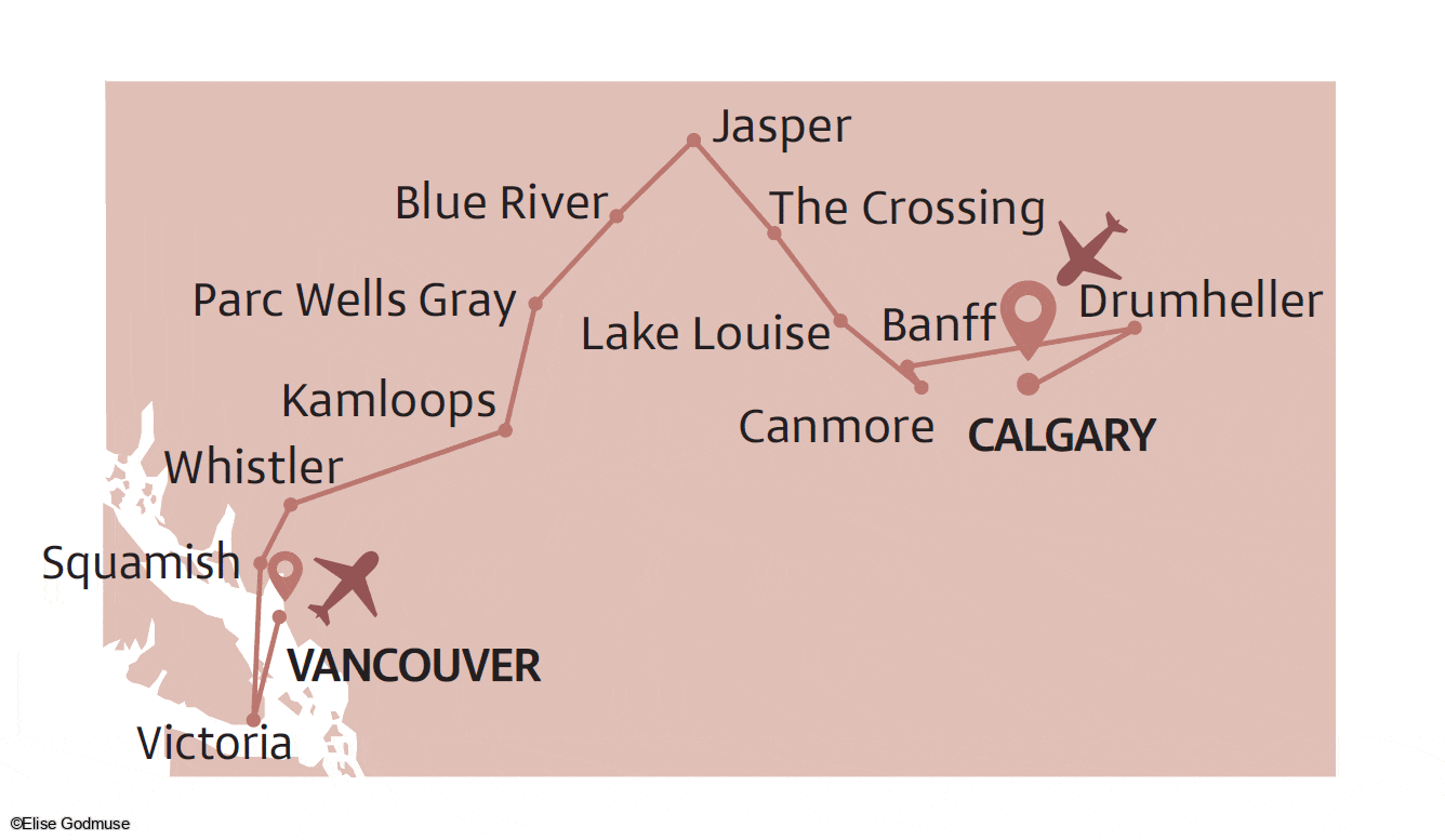 Circuit Joyaux de l'Ouest Canadien - Limité à 26 pers. calgary Canada