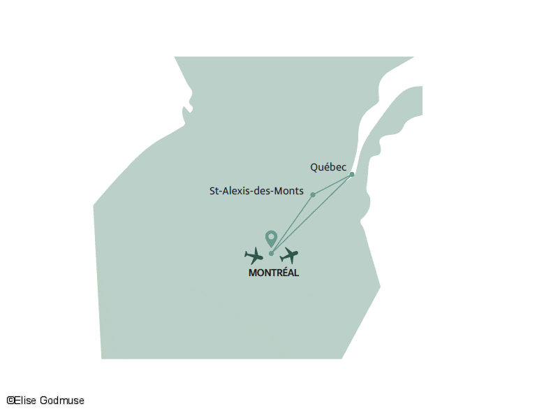Circuit Multi activités Québec : Hiver au Lac Blanc - 40 personnes maximum montreal Canada