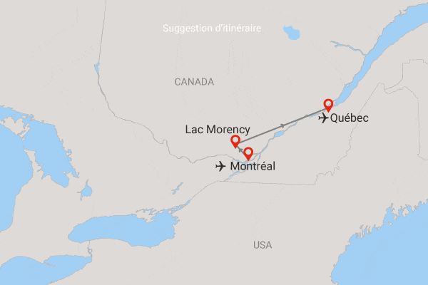 Autotour Sur les routes du Québec avec étape nature montreal Canada