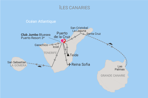 Circuit Trésors des Canaries - logement Club Jumbo Bluesea Puerto Resort puerto_de_la_cruz Canaries