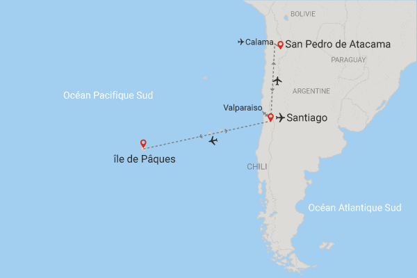 Circuit Chili, des Andes aux moais de l'Île de Pâques (maximum 16 participants) santiago Chili