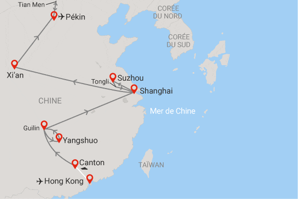 Circuit Merveilles éternelles de Chine Hong_kong Chine