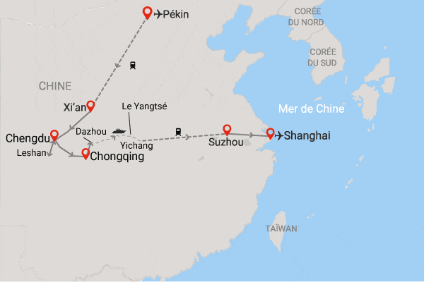 Circuit Mystères de Chine et croisière sur le Yang Tsé pekin Chine