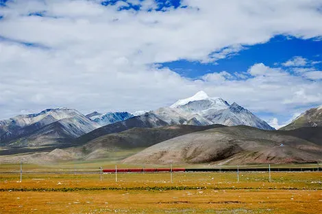 Train paysages Tibet
