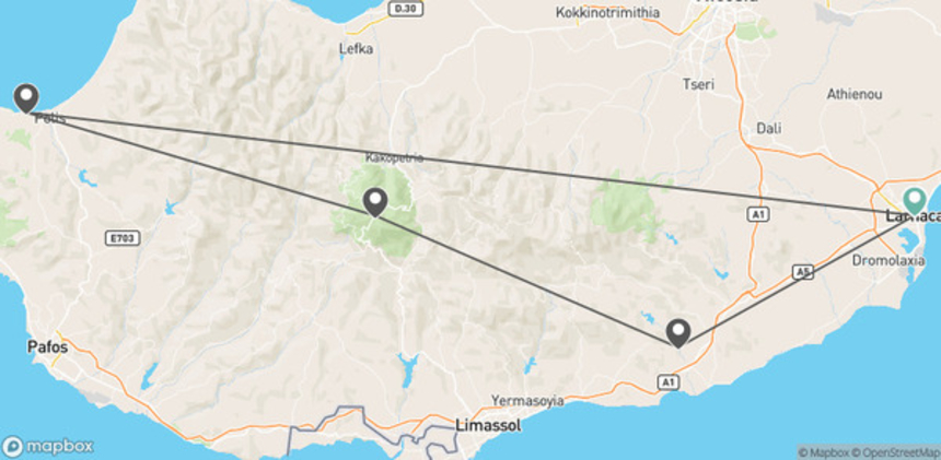 Autotour L'île d'Aphrodite à petits pas : aventure sous le soleil chypriote larnaca Chypre