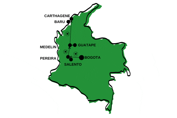 Circuit Au Pays de l'Eldorado à Isla Baru bogota Colombie