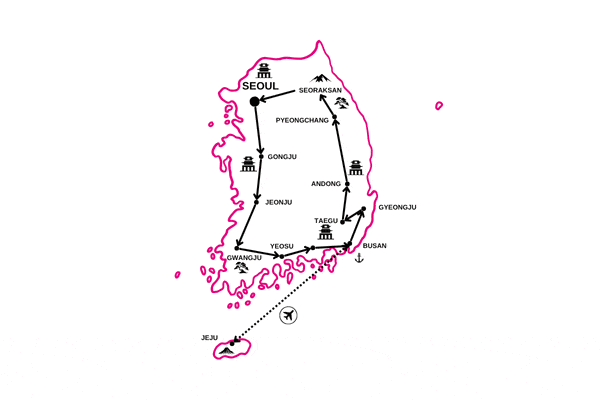 Circuit Grand Panorama de Corée seoul Coree