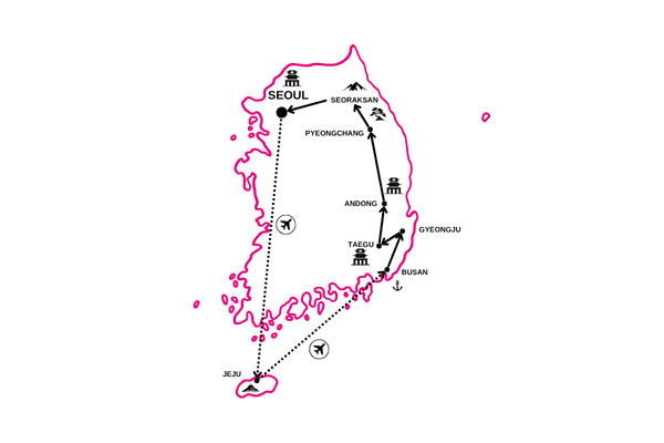 Circuit Sur la Route des Trésors de l'UNESCO seoul Coree