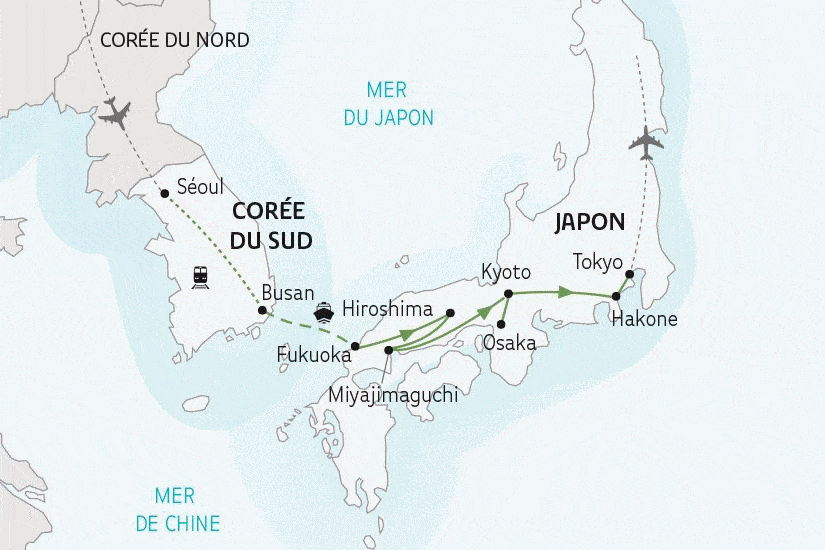 Circuit La Corée du Sud et le Japon seoul Coree