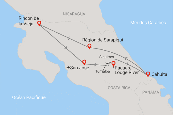 Circuit Aventures aux pays des Ticos (maximum 16 participants) san_jose Costa Rica