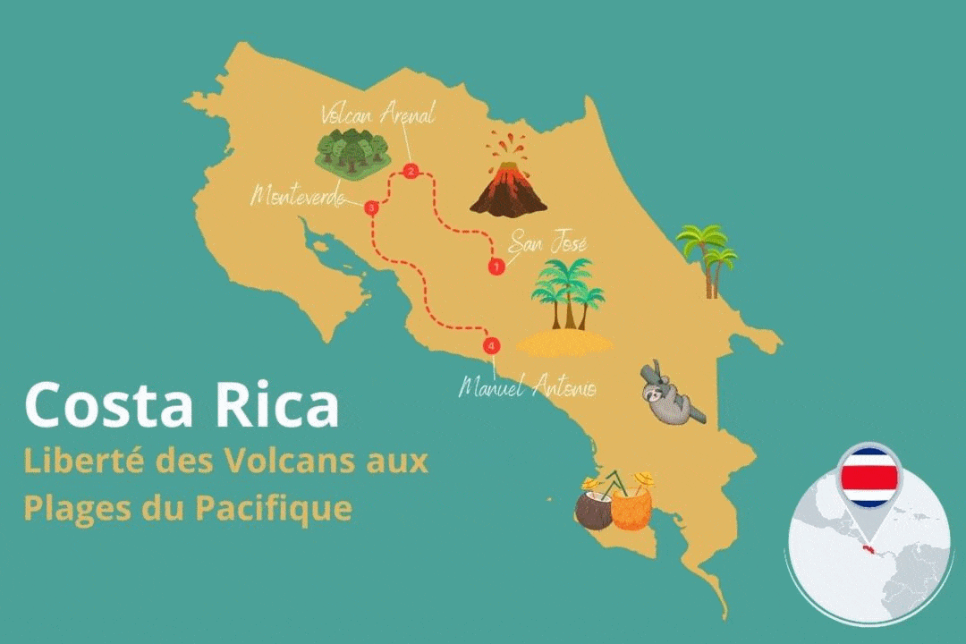 Circuit Liberté des Volcans aux Plages du Pacifique san_jose Costa Rica